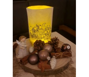 Stickdatei ITH - Lichtbeutel Weihnachtsabend